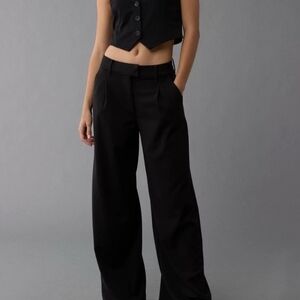 American Eagle Outfitters Black Wide-Leg Pants